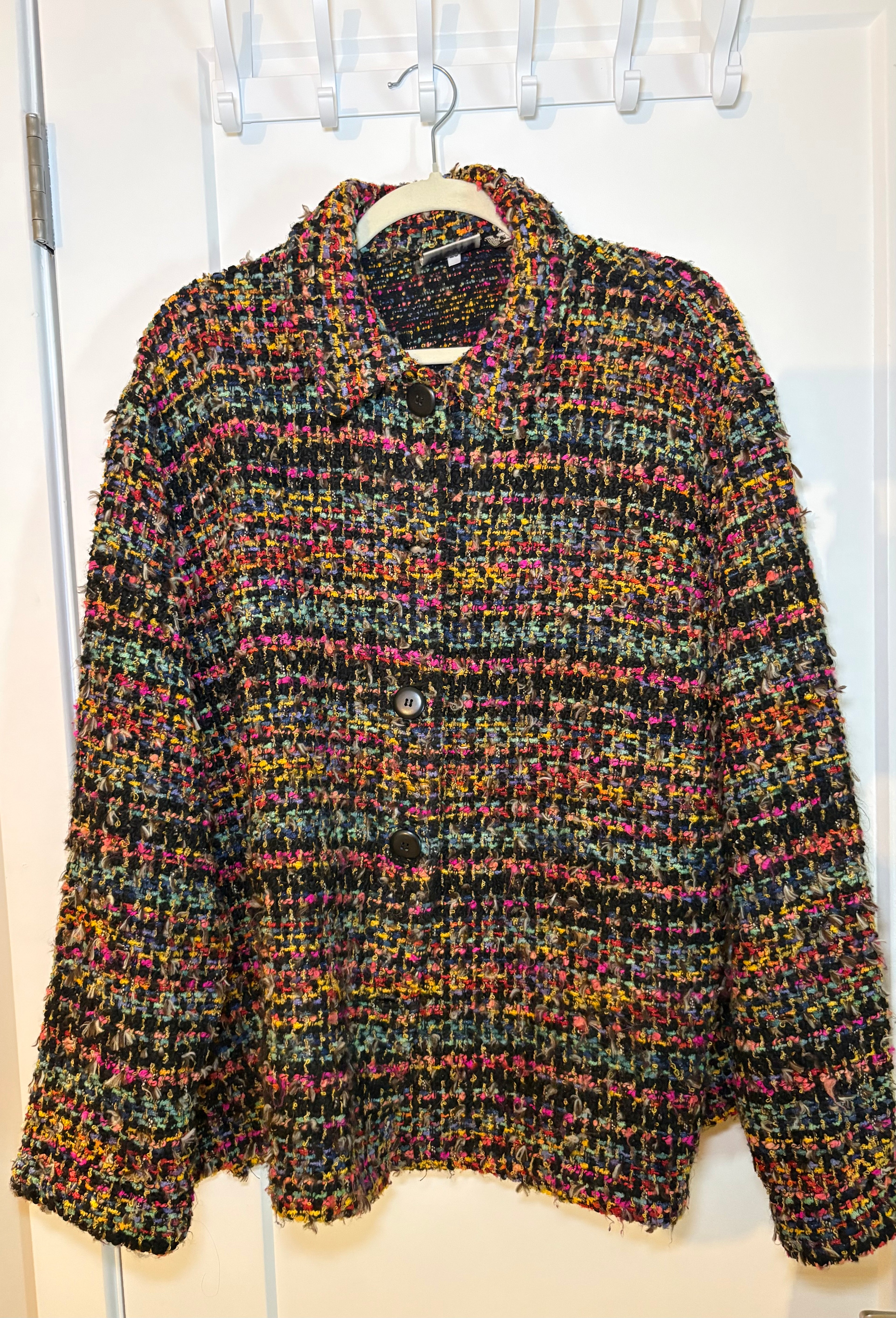 Chico’s Multicolor Tweed Jacket XL