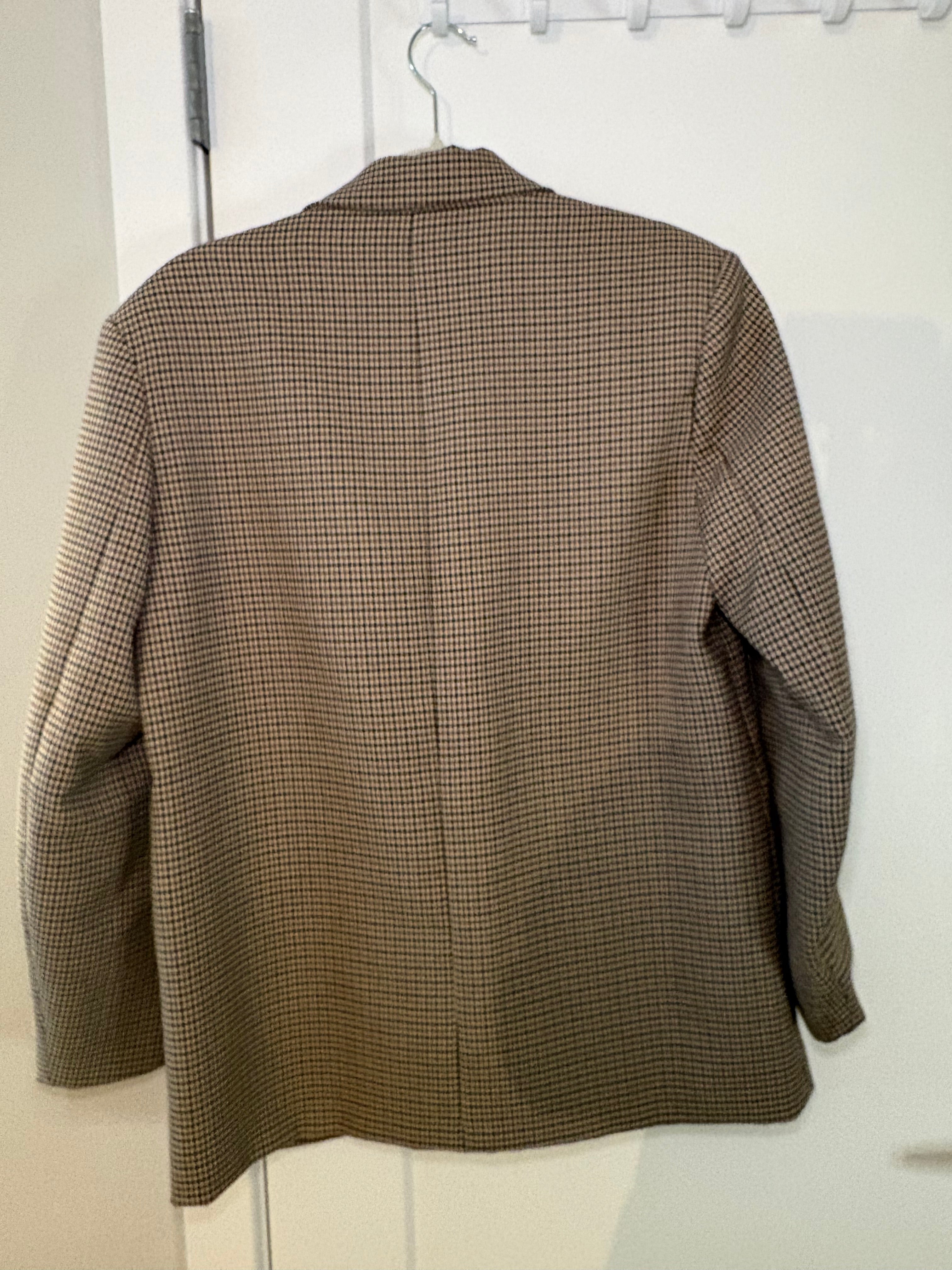 Zara Women Plaid Blazer Size Medium