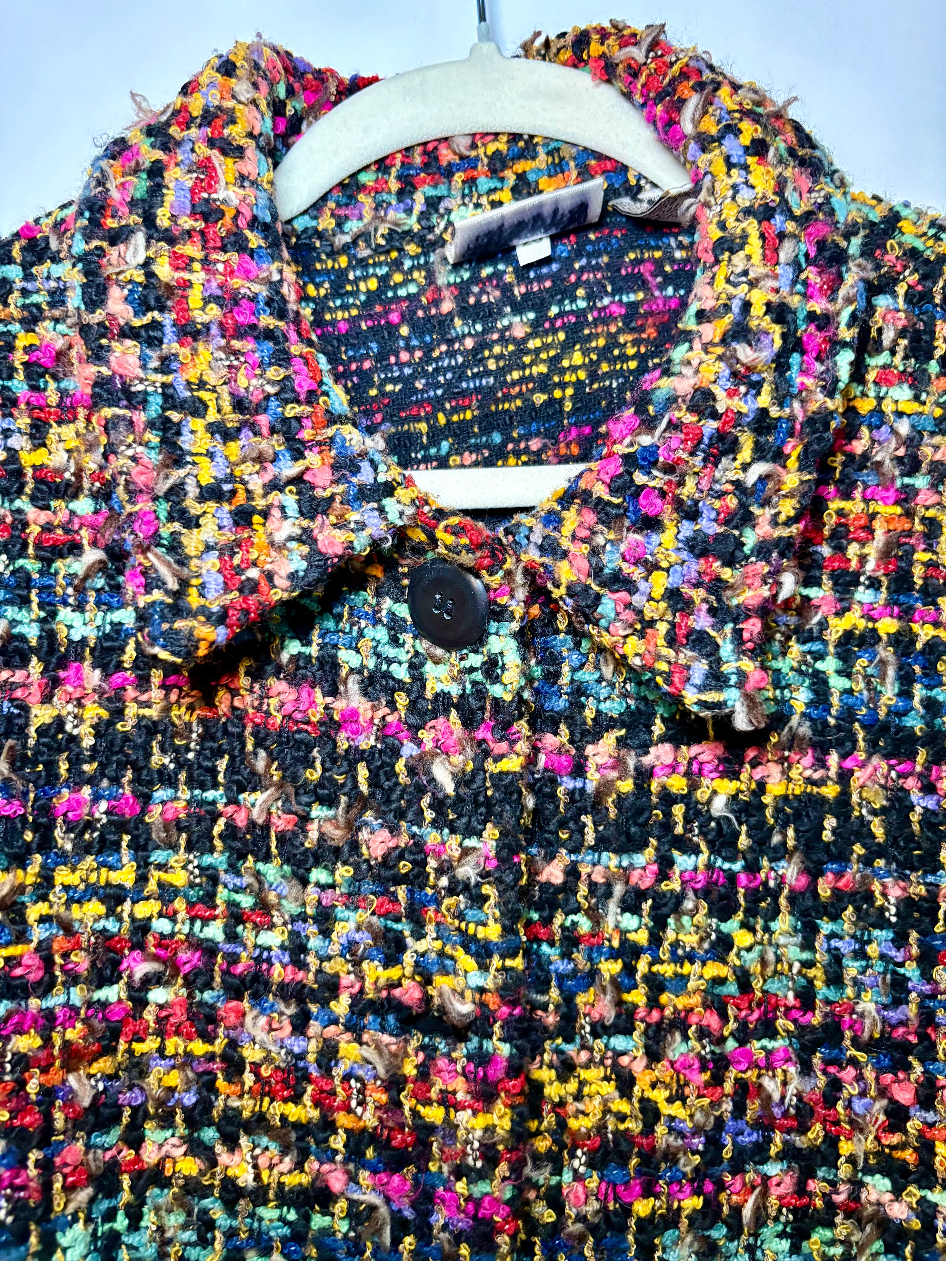 Chico’s Multicolor Tweed Jacket XL